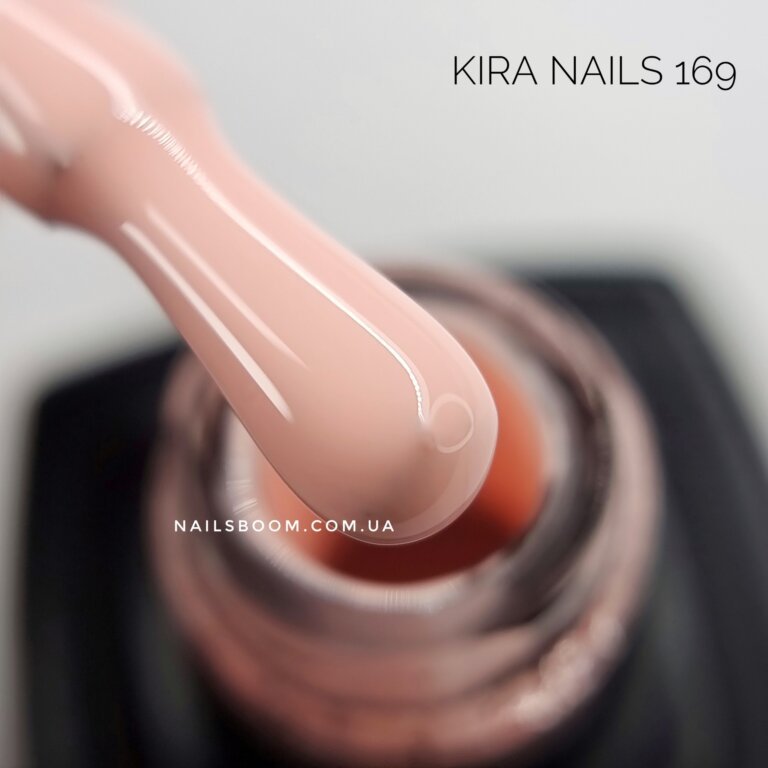 Гель-лак Kira Nails №169 (персиковий фатин, емаль), 6 мл
