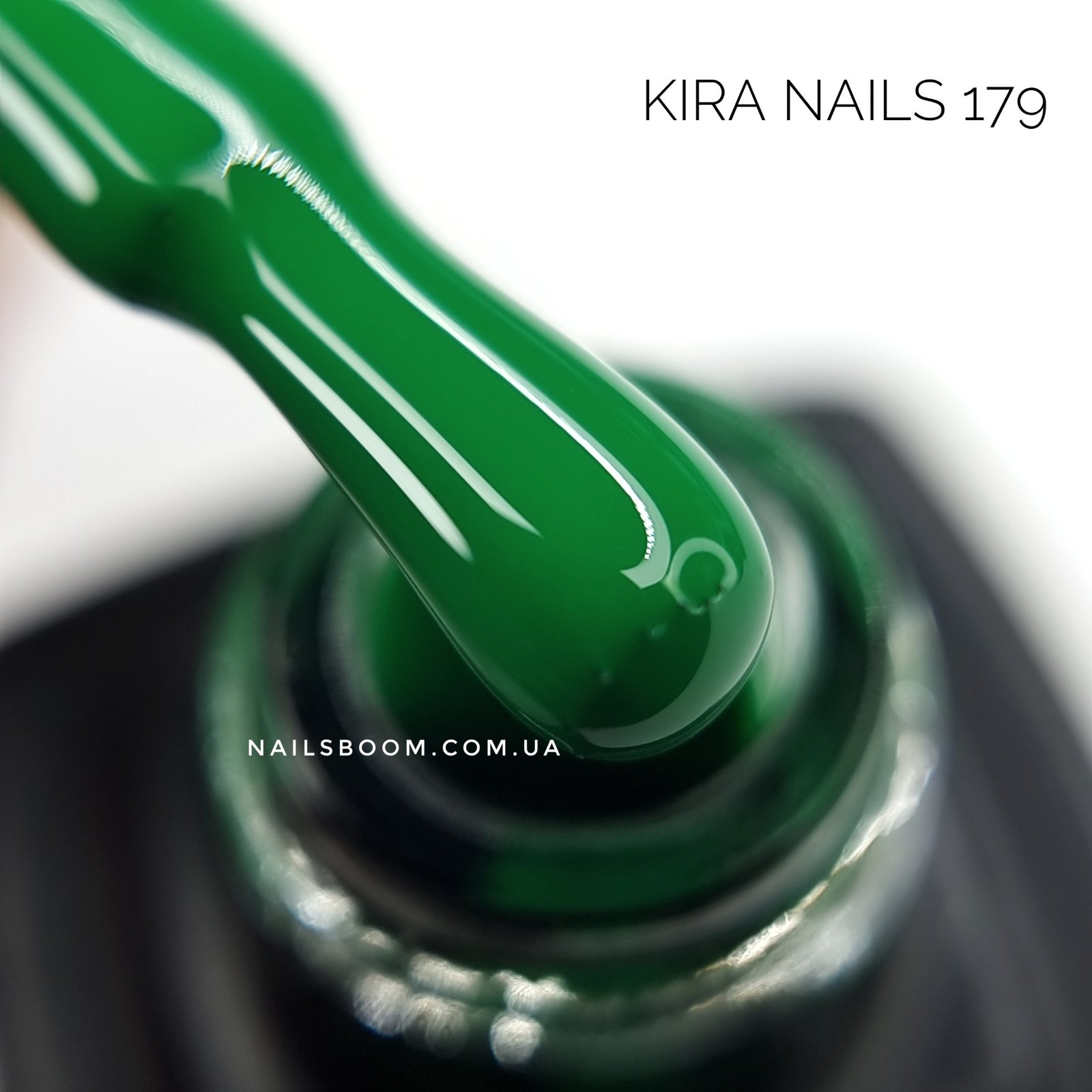 Гель-лак Kira Nails №179 (листяний зелений, емаль), 6 мл