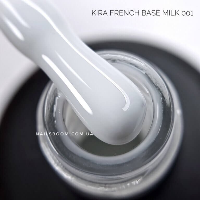 Камуфлююча база Kira Nails French Base Milk 001, 30 мл