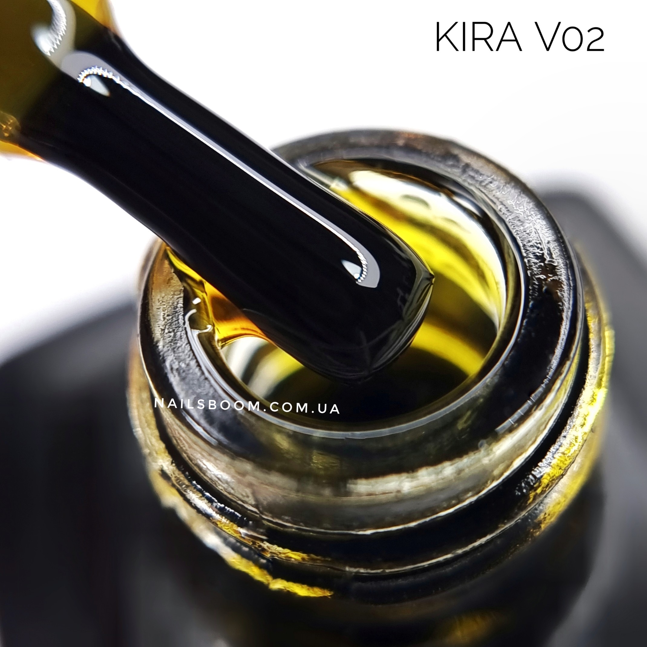 Гель-лак Kira Nails Vitrage №V02 (жовтий, вітражний), 6 мл