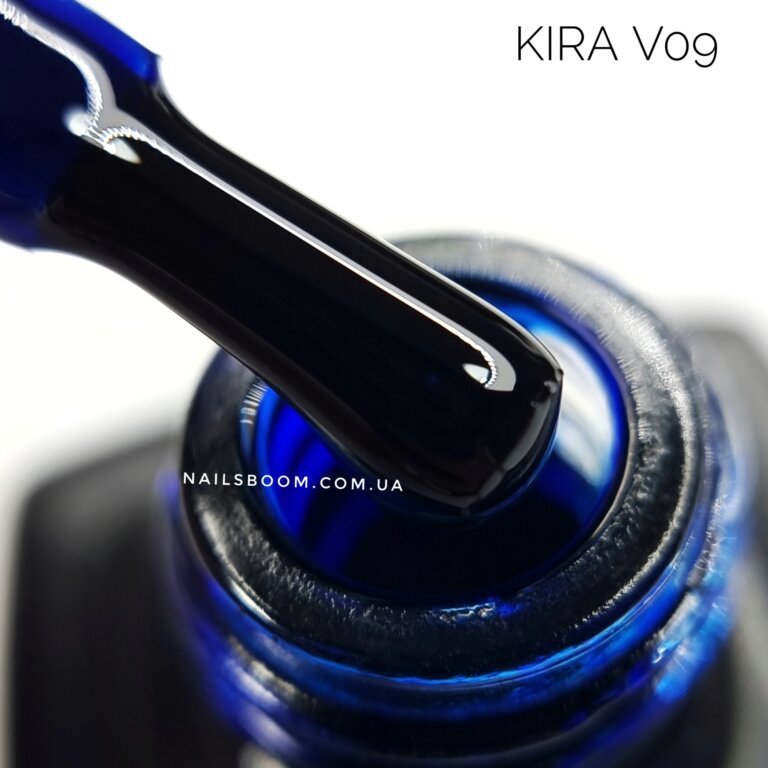 Гель-лак Kira Nails Vitrage №V09 (синій, вітражний), 6 мл