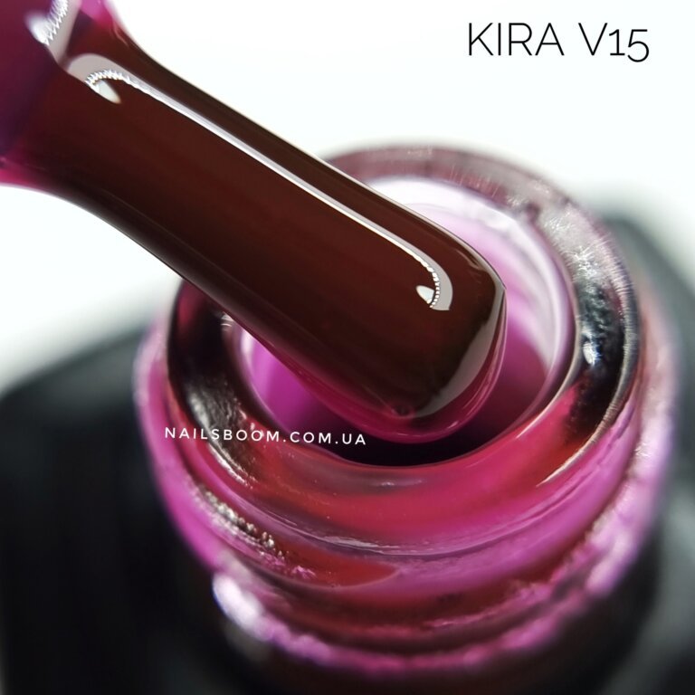 Гель-лак Kira Nails Vitrage №V15 (прозоро-ліловий, вітражний), 6 мл