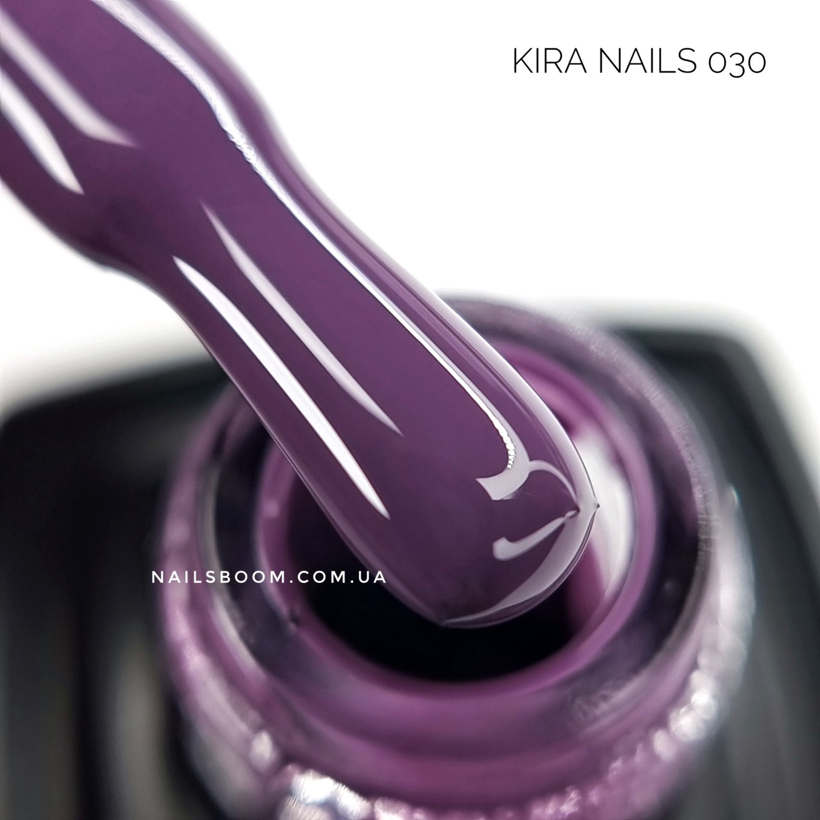Гель-лак Kira Nails №030 (фіолетовий, емаль), 6 мл