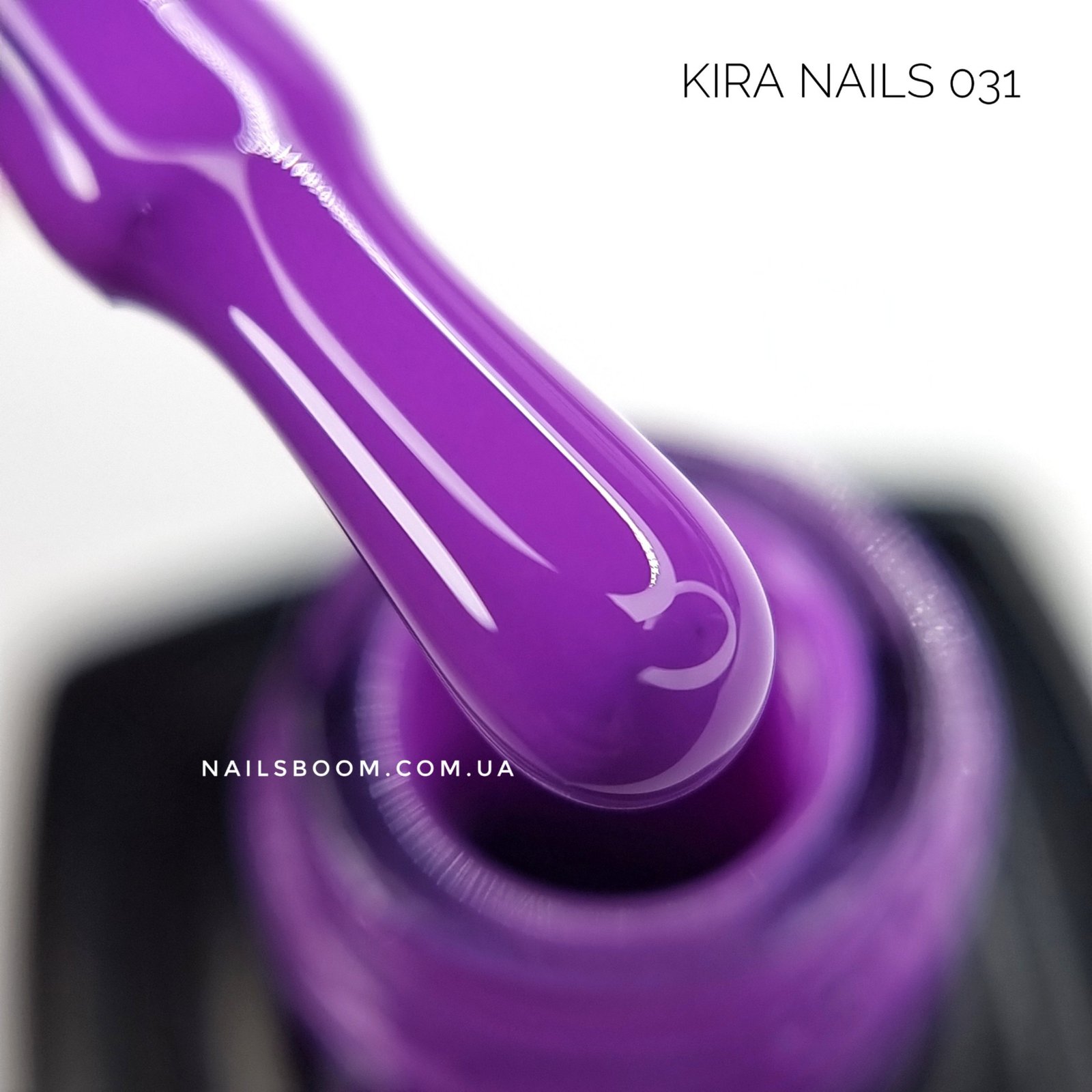 Гель-лак Kira Nails №031 (світла фуксія, емаль), 6 мл