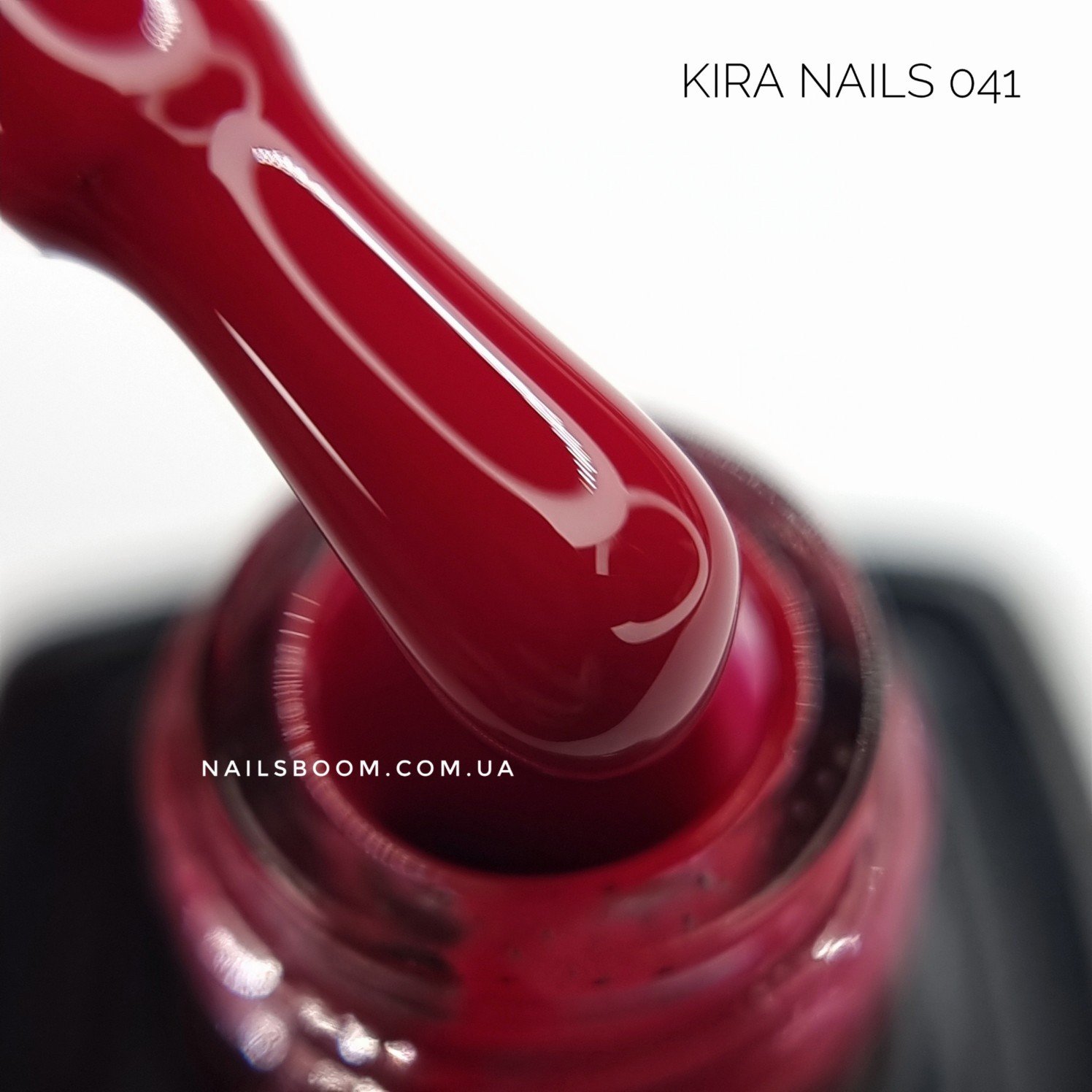 Гель-лак Kira Nails №041 (бордовий, емаль), 6 мл