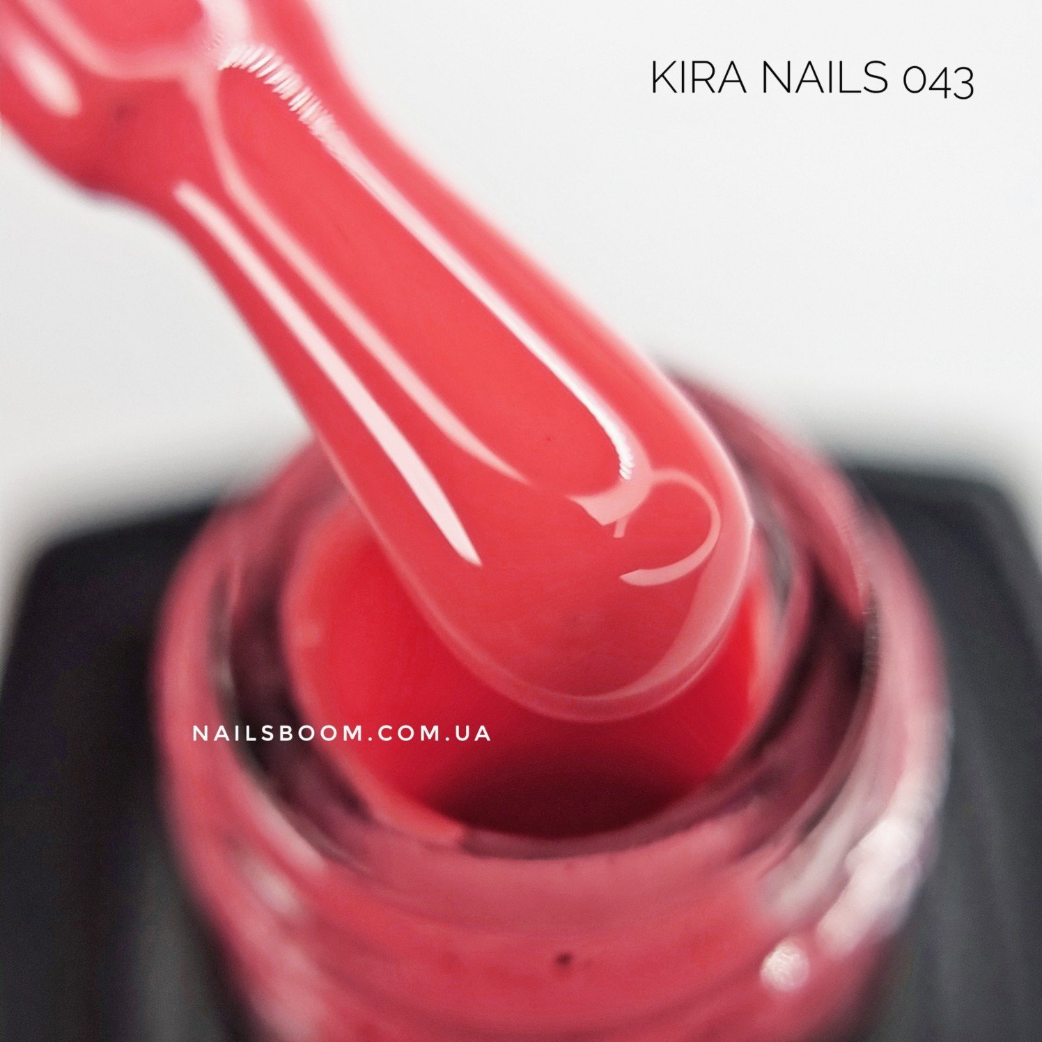 Гель-лак Kira Nails №043 (приглушений малиновий, емаль), 6 мл