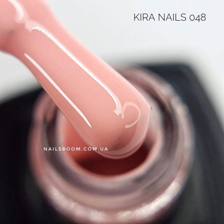 Гель-лак Kira Nails №048 (персиково-рожевий, емаль), 6 мл