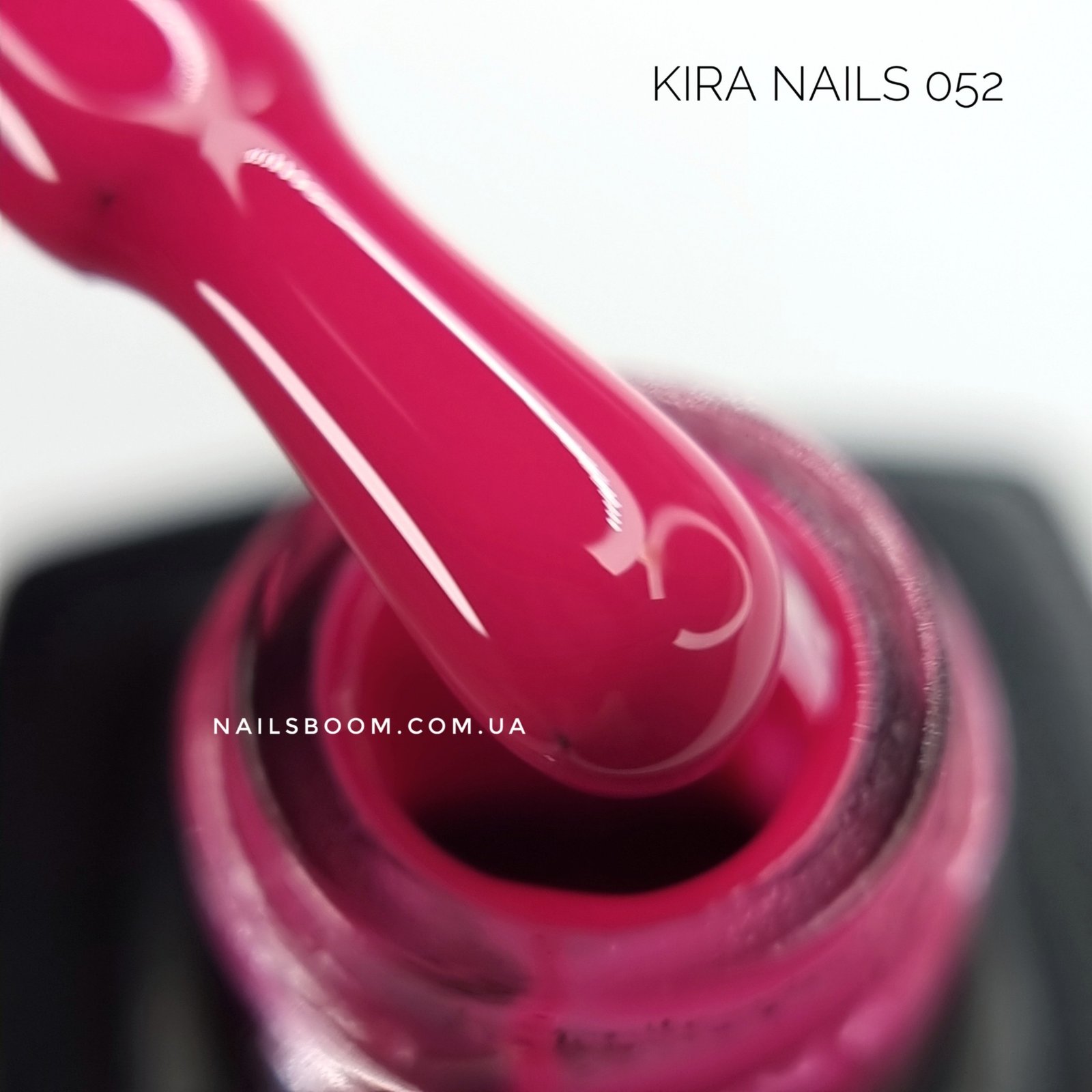 Гель-лак Kira Nails №052 (світлий малиново-червоний, емаль), 6 мл