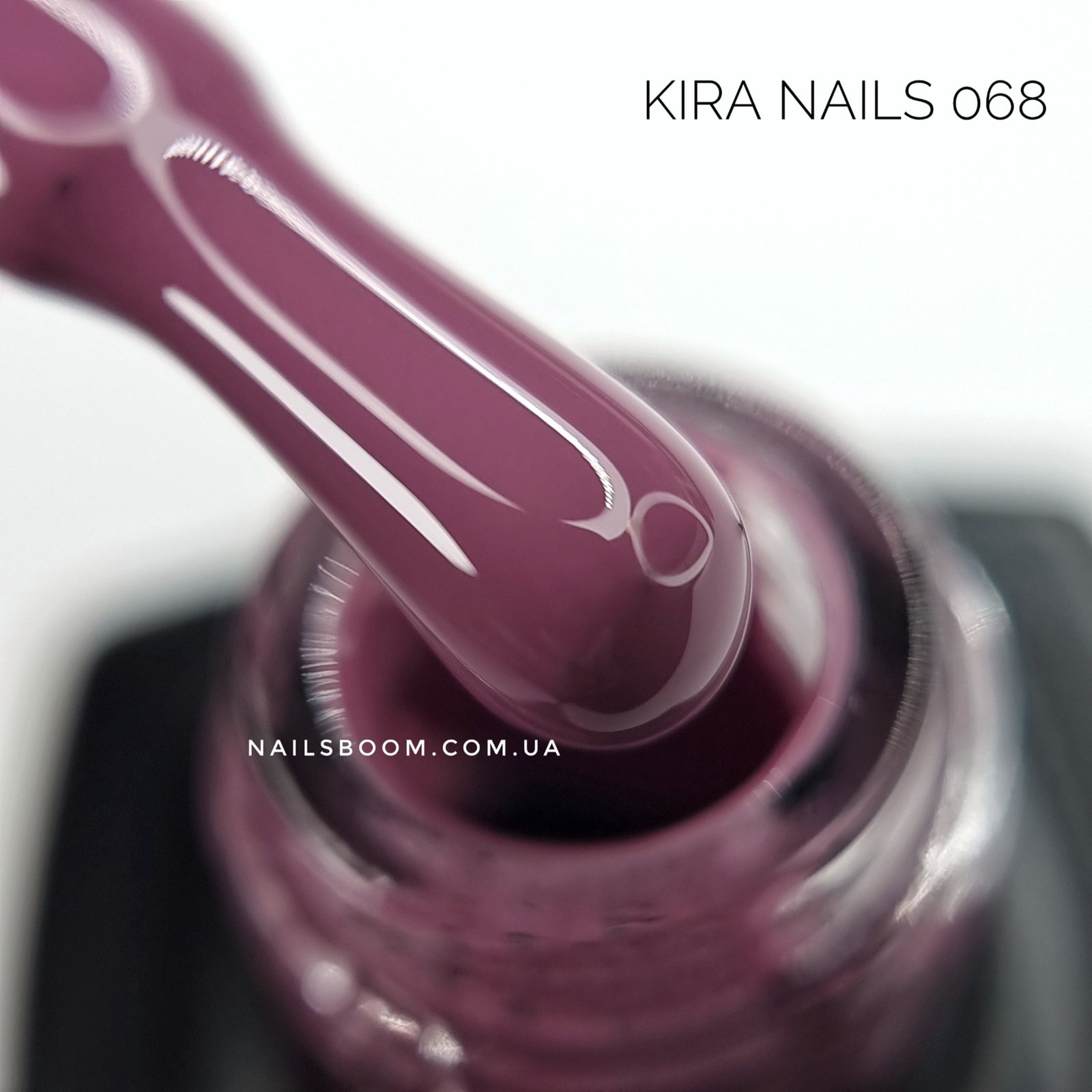 Гель-лак Kira Nails №068 (холодна, світла марсала, емаль), 6 мл