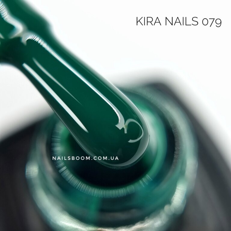 Гель-лак Kira Nails №079 (насичений зелений, емаль), 6 мл