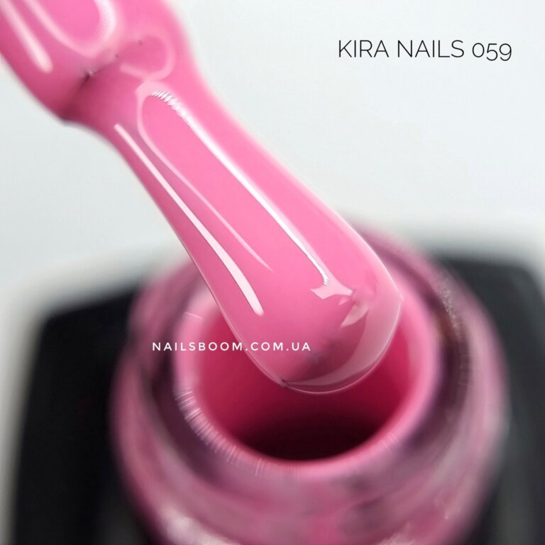Гель-лак Kira Nails №059 (насичений, рожевий, емаль), 6 мл