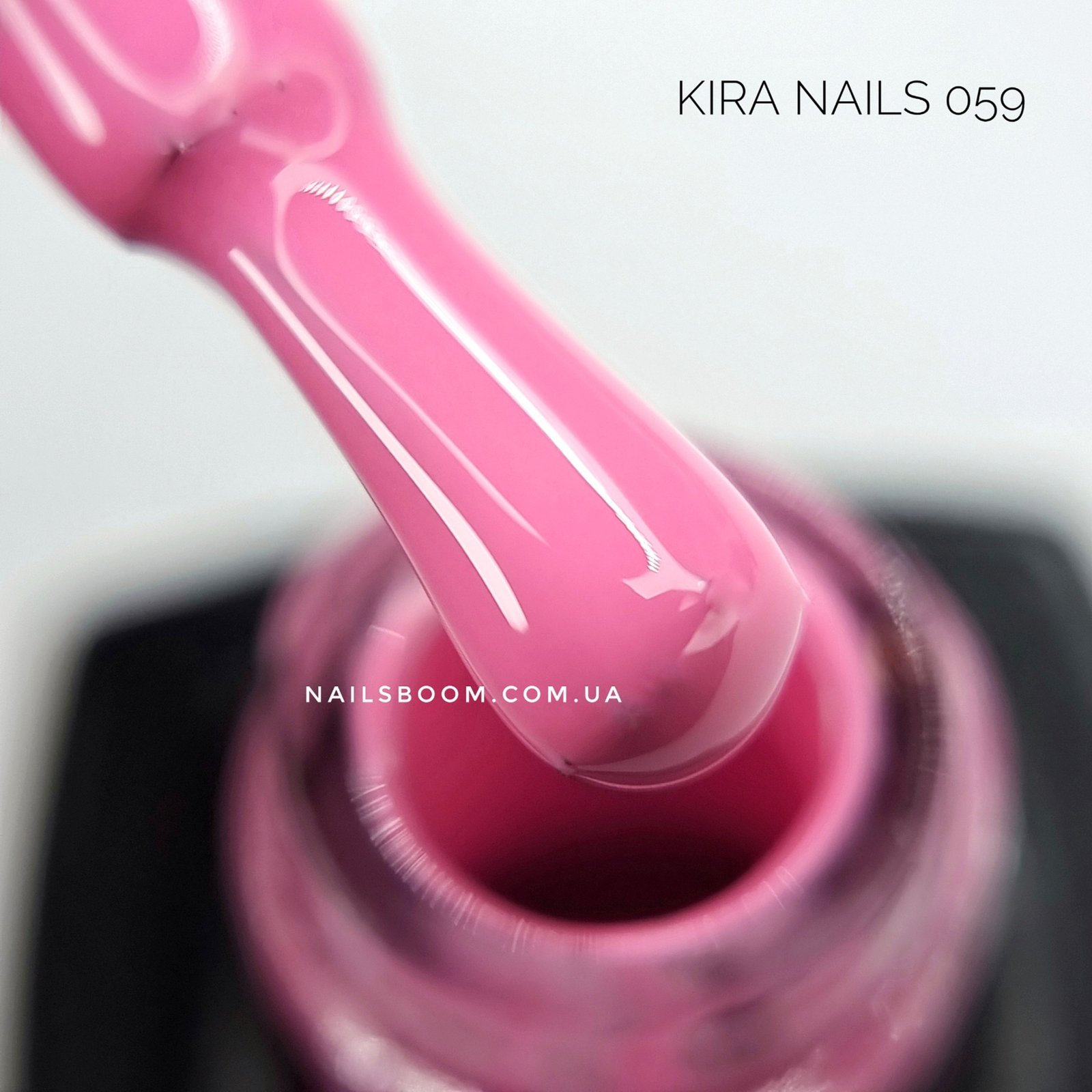 Гель-лак Kira Nails №059 (насичений, рожевий, емаль), 6 мл