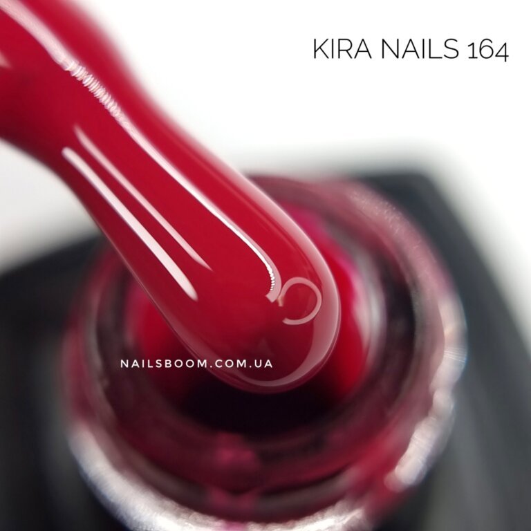 Гель-лак Kira Nails №164 (винний, емаль), 6 мл