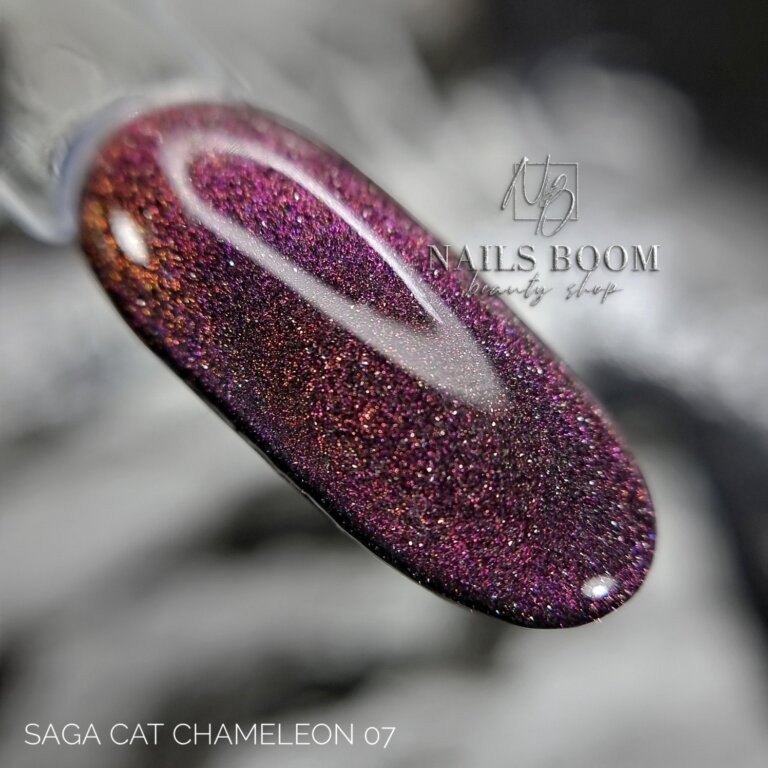 Світловідбиваючий гель-лак Saga Cat Chameleon №07