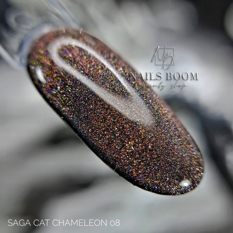 Світловідбиваючий гель-лак Saga Cat Chameleon №08