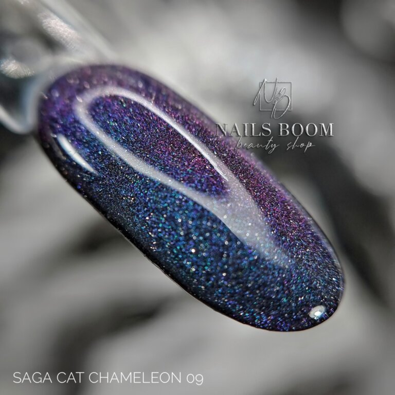 Світловідбиваючий гель-лак Saga Cat Chameleon №09
