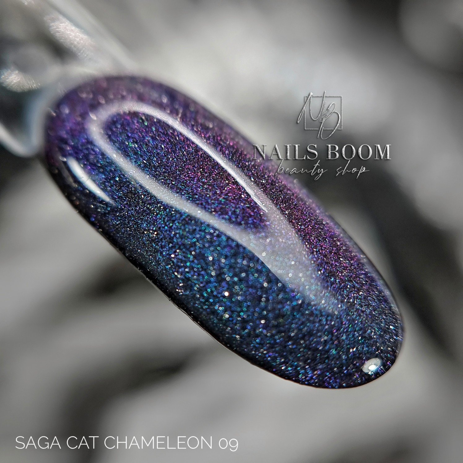 Світловідбиваючий гель-лак Saga Cat Chameleon №09