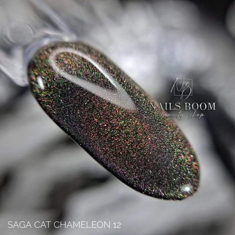 Світловідбиваючий гель-лак Saga Cat Chameleon №12