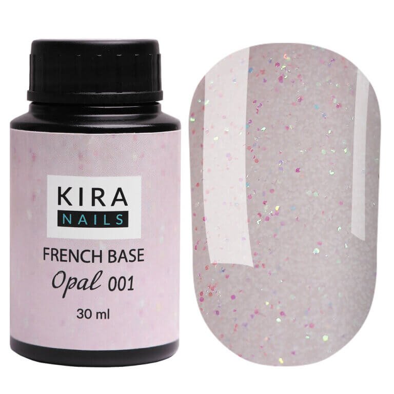 Камуфлююча база Kira Nails French Base Opal 001, 30 мл