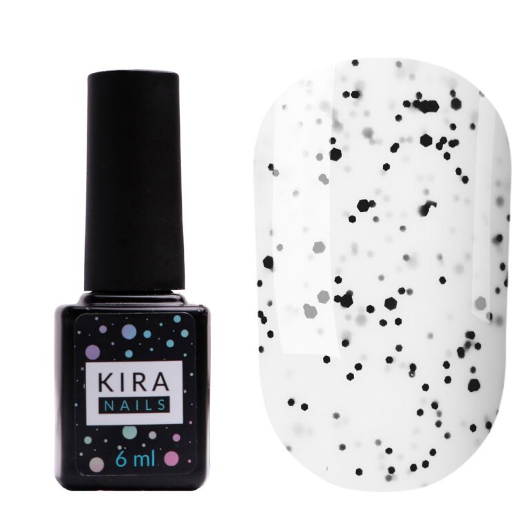 Kira Nails Chia No Wipe Top Coat - закріплювач для гель-лаку Чіа БЕЗ липкого шару, 6 мл