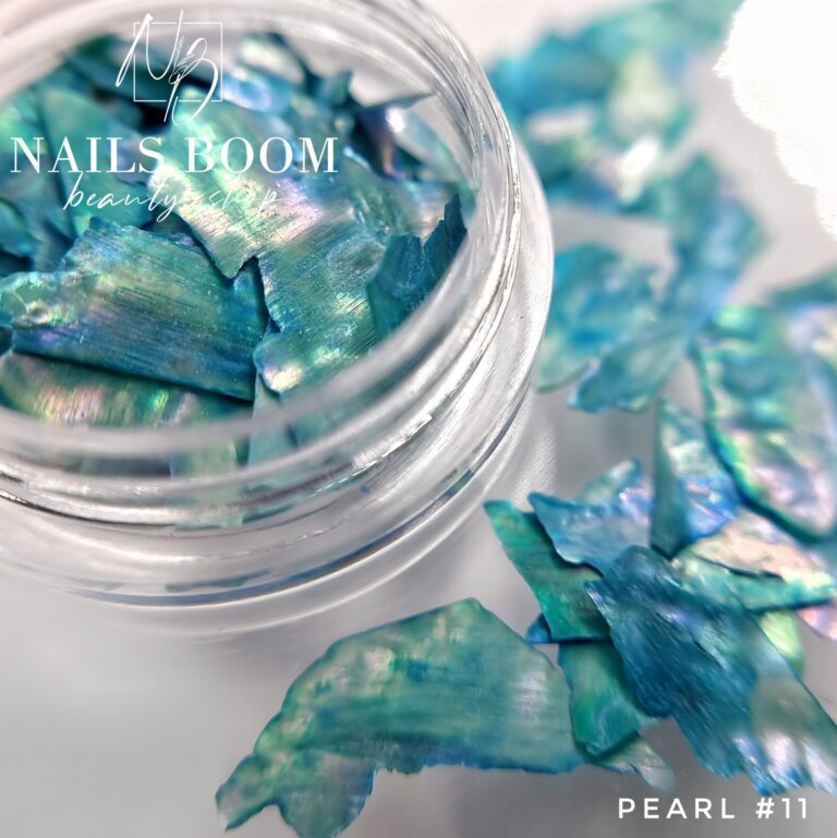 Ракушки для манікюру Pearl №11 (бірюзовий перламутр)
