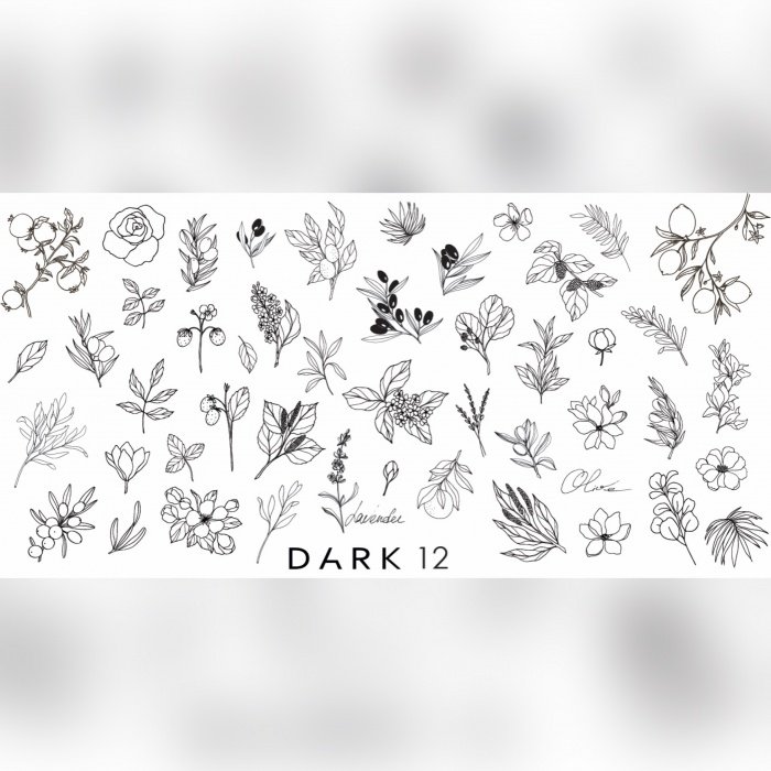 Пластина для стемпінгу DARK 12