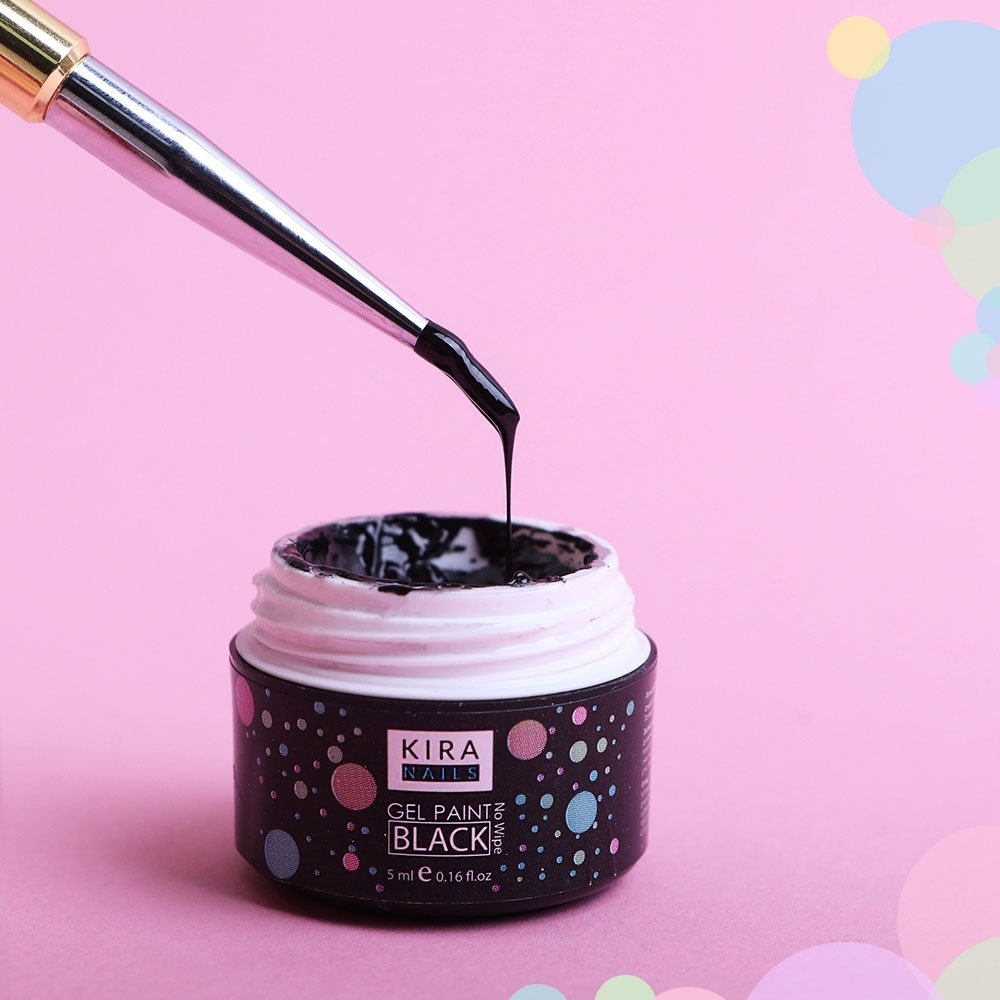 83289187_182712849648920_3866722940600906024_n Гель-фарба KIRA Nails Gel Paint (Black), 5 мл