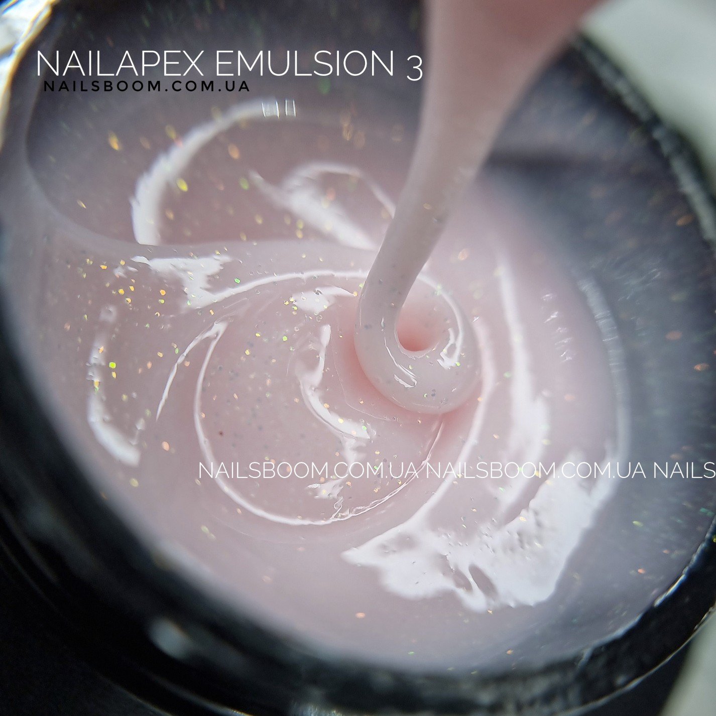 Рідкий гель NailApex Emulsion gel 03 (світло-рожевий з перламутром), 30 мл