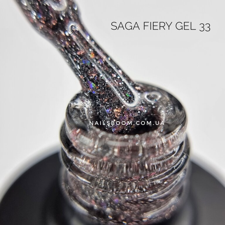 Світловідбиваючий гель-лак Saga Fiery 33, 9 мл