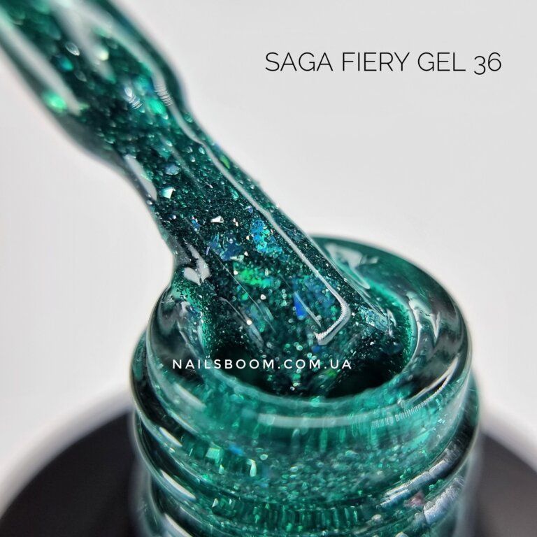 Світловідбиваючий гель-лак Saga Fiery 36, 9 мл