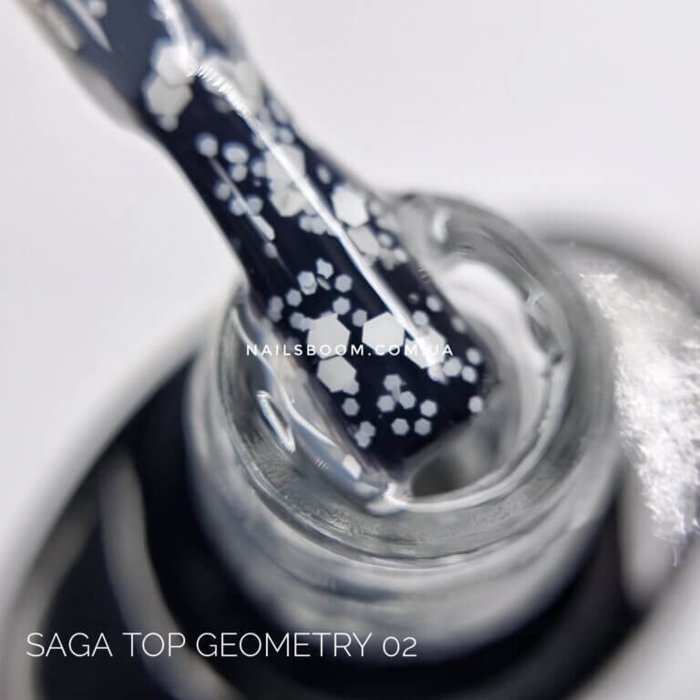 Saga топ з крихтою Geometry 2, 8 мл