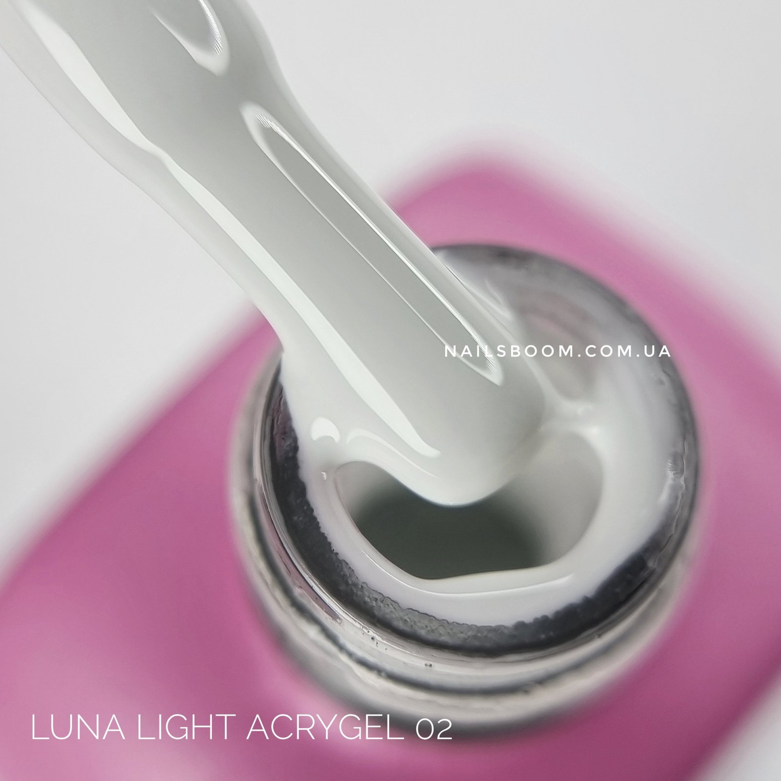 Рідкий полігель Luna Light Acrygel №02, 13 мл (молочний гель)