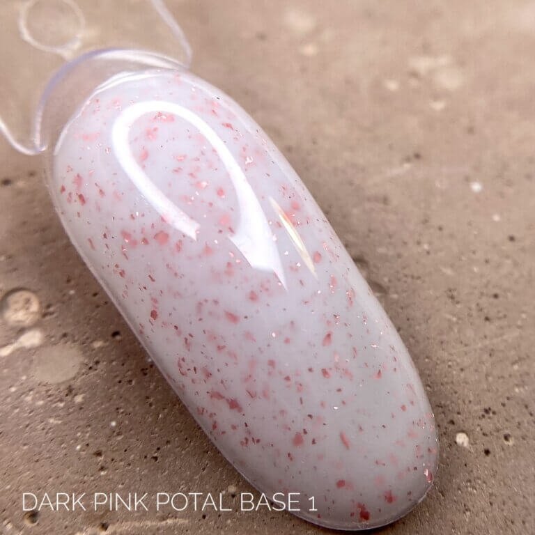Камуфлююча база з поталлю DARK PRO BASE PINK POTAL 01, 15 мл