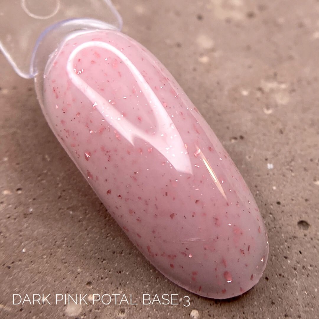 Камуфлююча база з поталлю DARK PRO BASE PINK POTAL 03, 15 мл