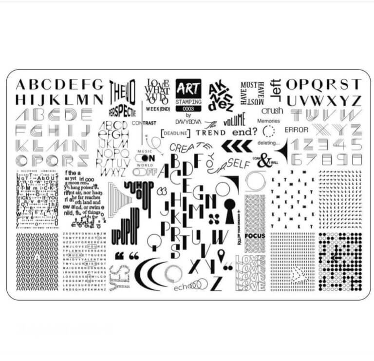 Пластина для стемпінгу ART Stamping by Davydova 003