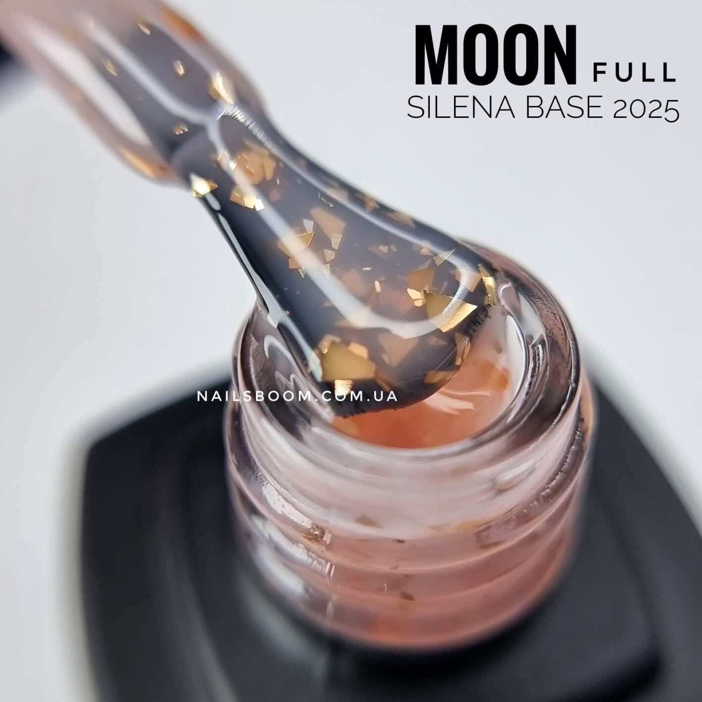 Камуфлююча база з поталлю MOON Silena rubber base 2025, 8 мл