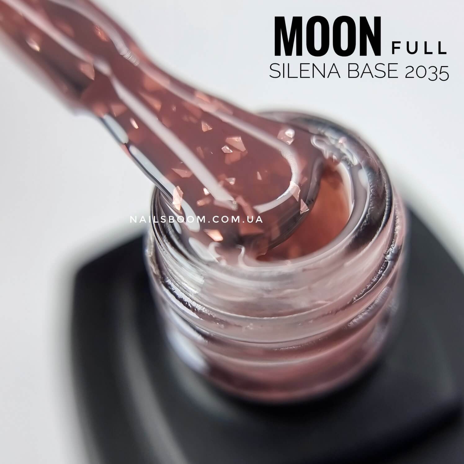 Камуфлююча база з поталлю MOON Silena rubber base 2035, 8 мл