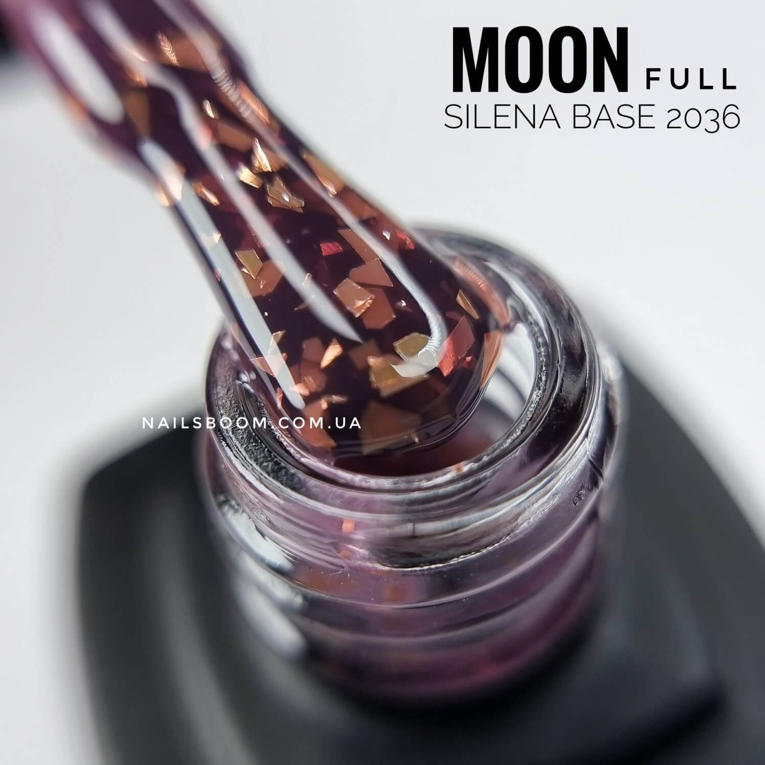Камуфлююча база з поталлю MOON Silena rubber base 2036, 8 мл