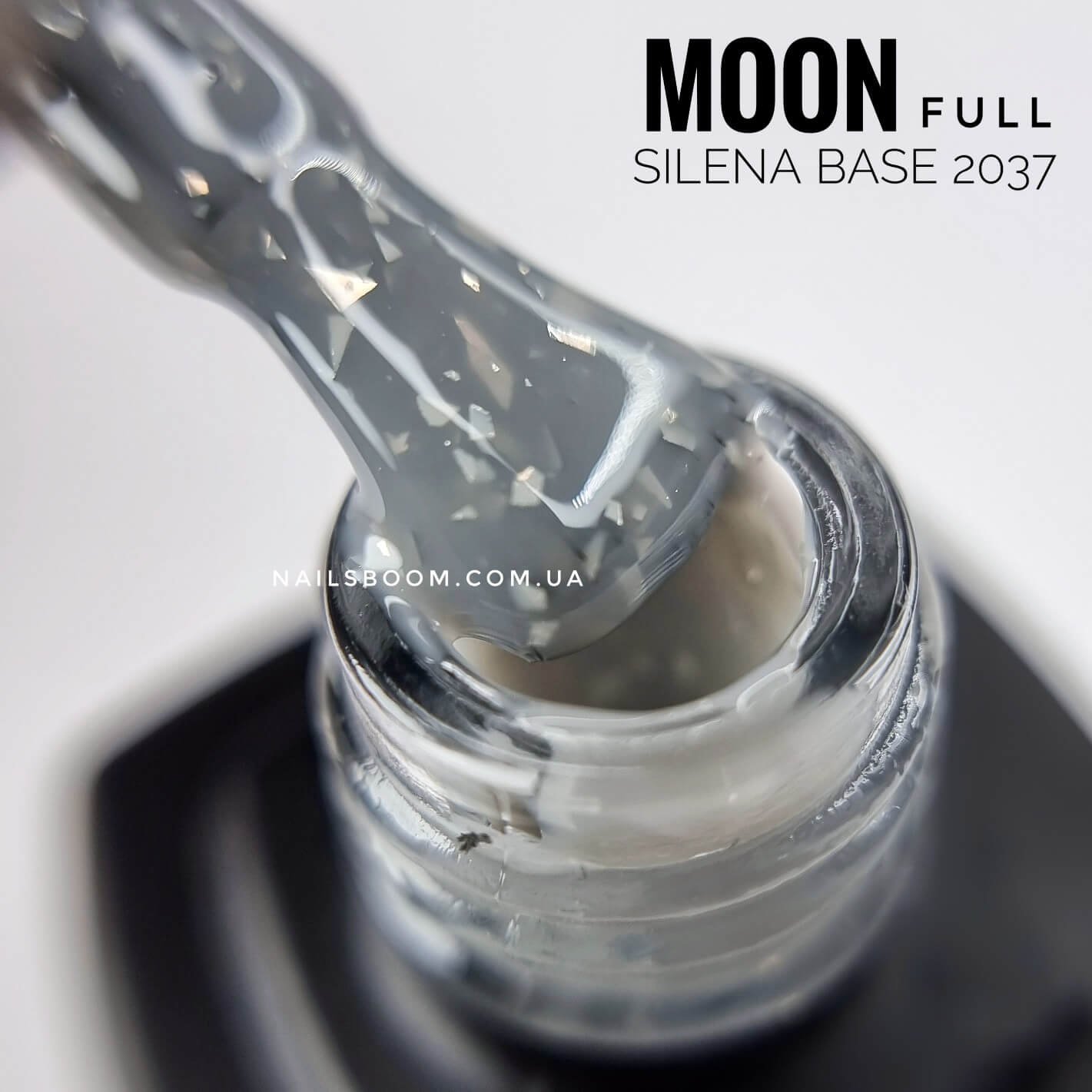 Камуфлююча база з поталлю MOON Silena rubber base 2037, 8 мл