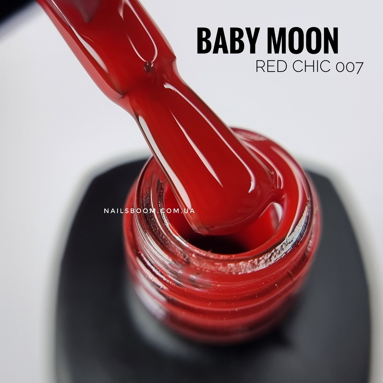 Гель-лак Baby Moon RED CHIC 007, 6 мл