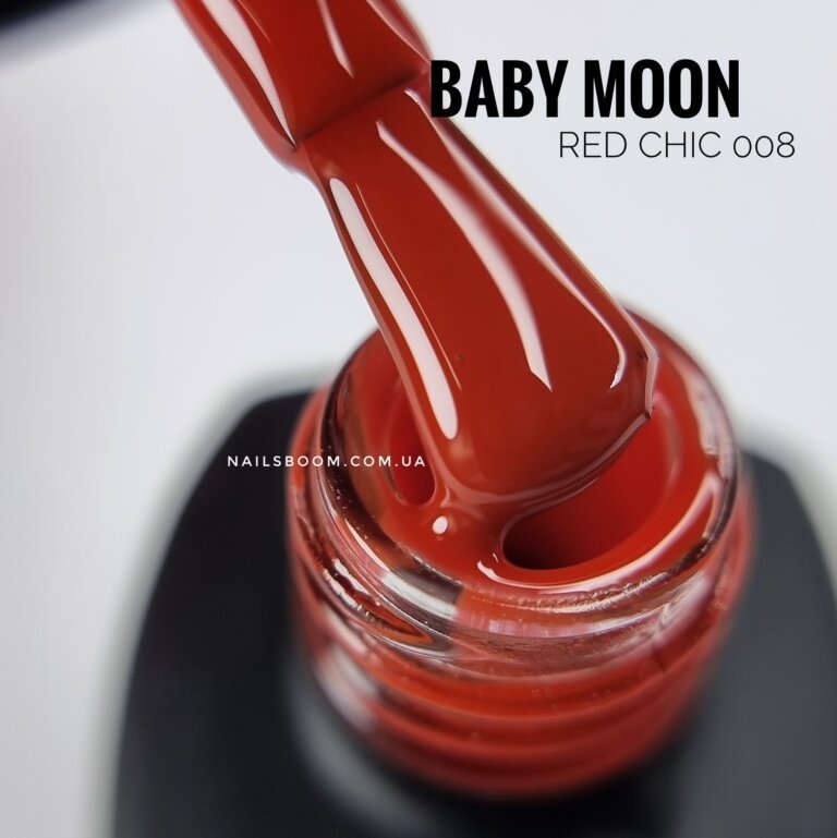 Гель-лак Baby Moon RED CHIC 008, 6 мл