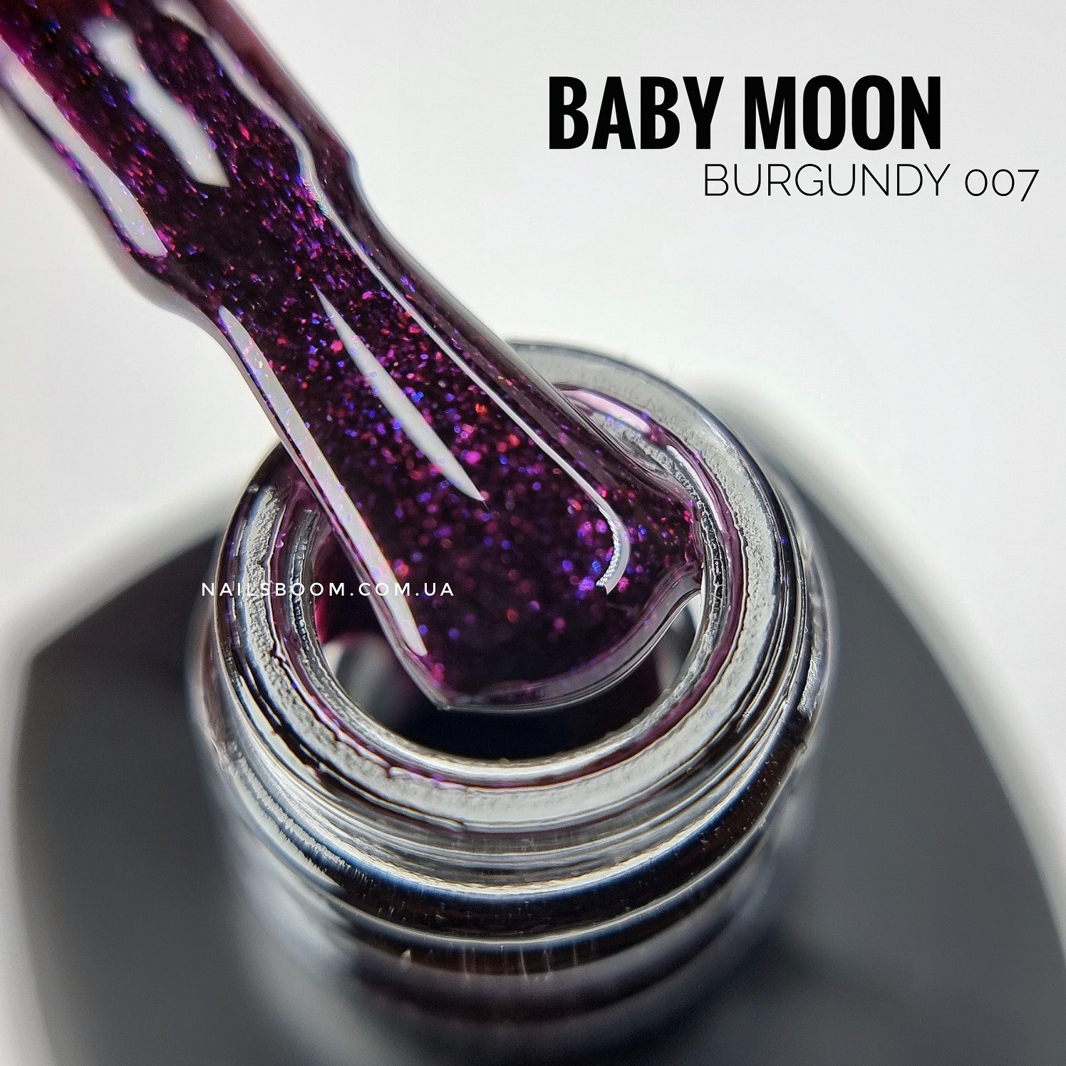 Гель-лак Baby Moon BURGUNDY 007, 6 мл
