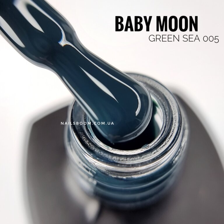 Гель-лак Baby Moon GREEN SEA 005, 6 мл