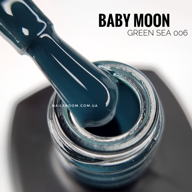 Гель-лак Baby Moon GREEN SEA 006, 6 мл