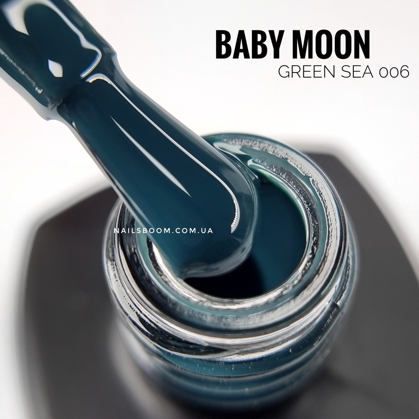 Гель-лак Baby Moon GREEN SEA 006, 6 мл