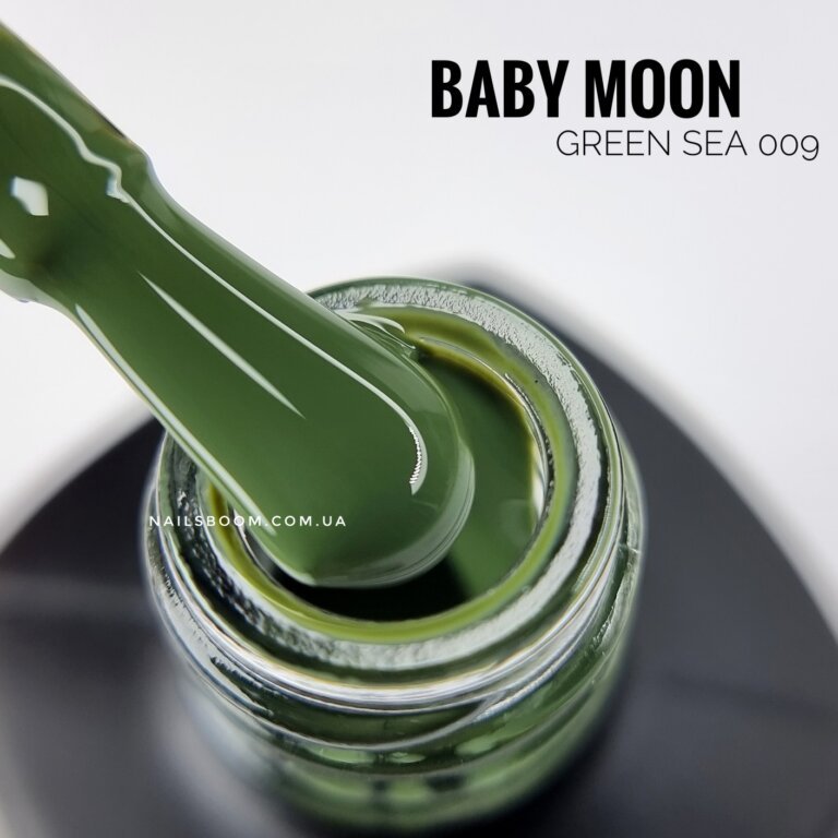 Гель-лак Baby Moon GREEN SEA 009, 6 мл
