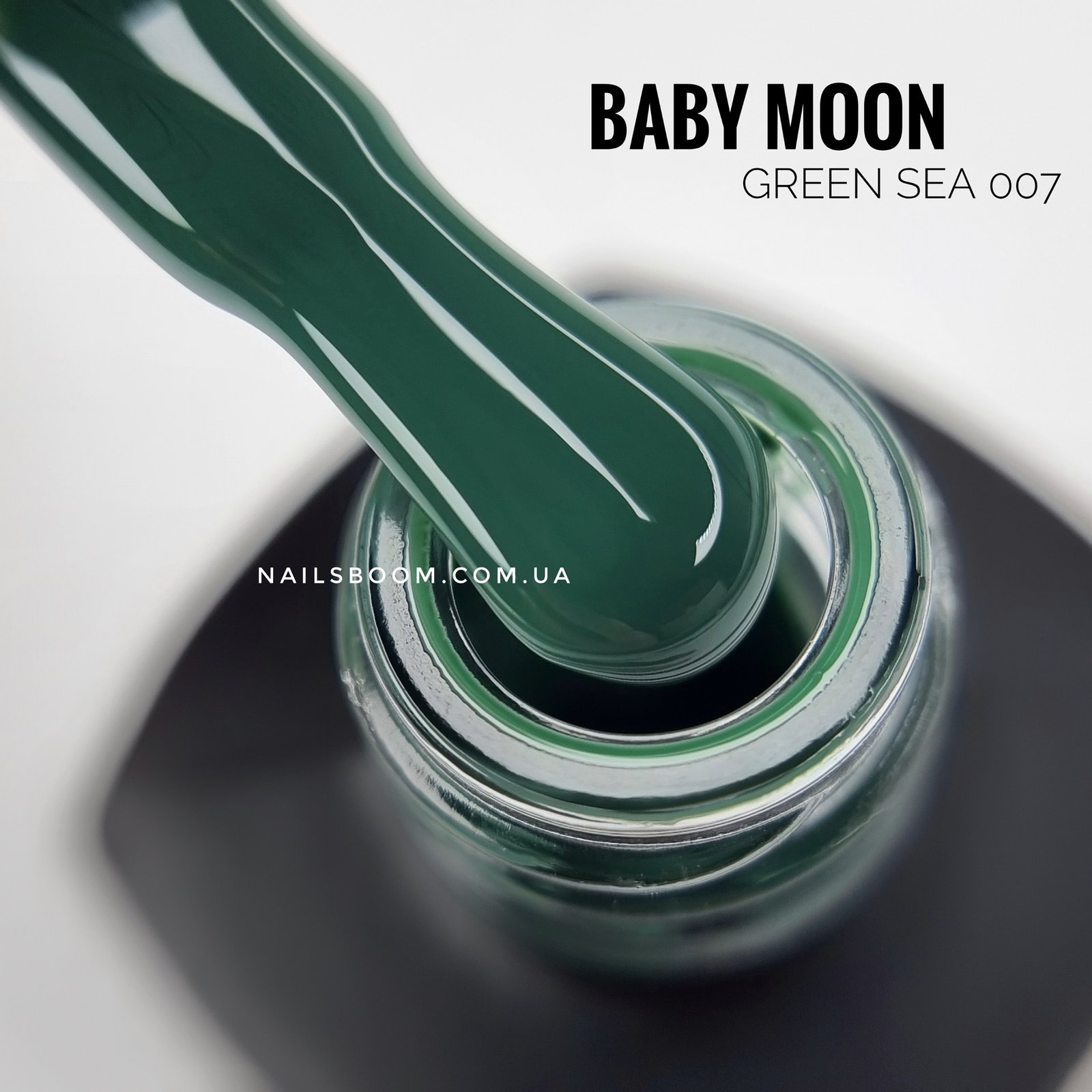 Гель-лак Baby Moon GREEN SEA 007, 6 мл