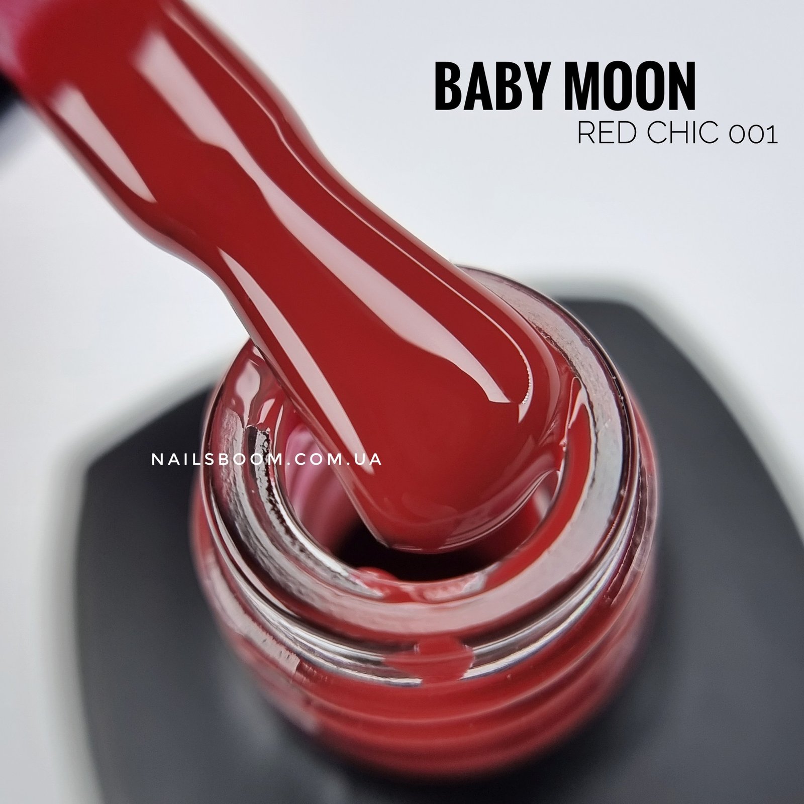 Гель-лак Baby Moon RED CHIC 001, 6 мл