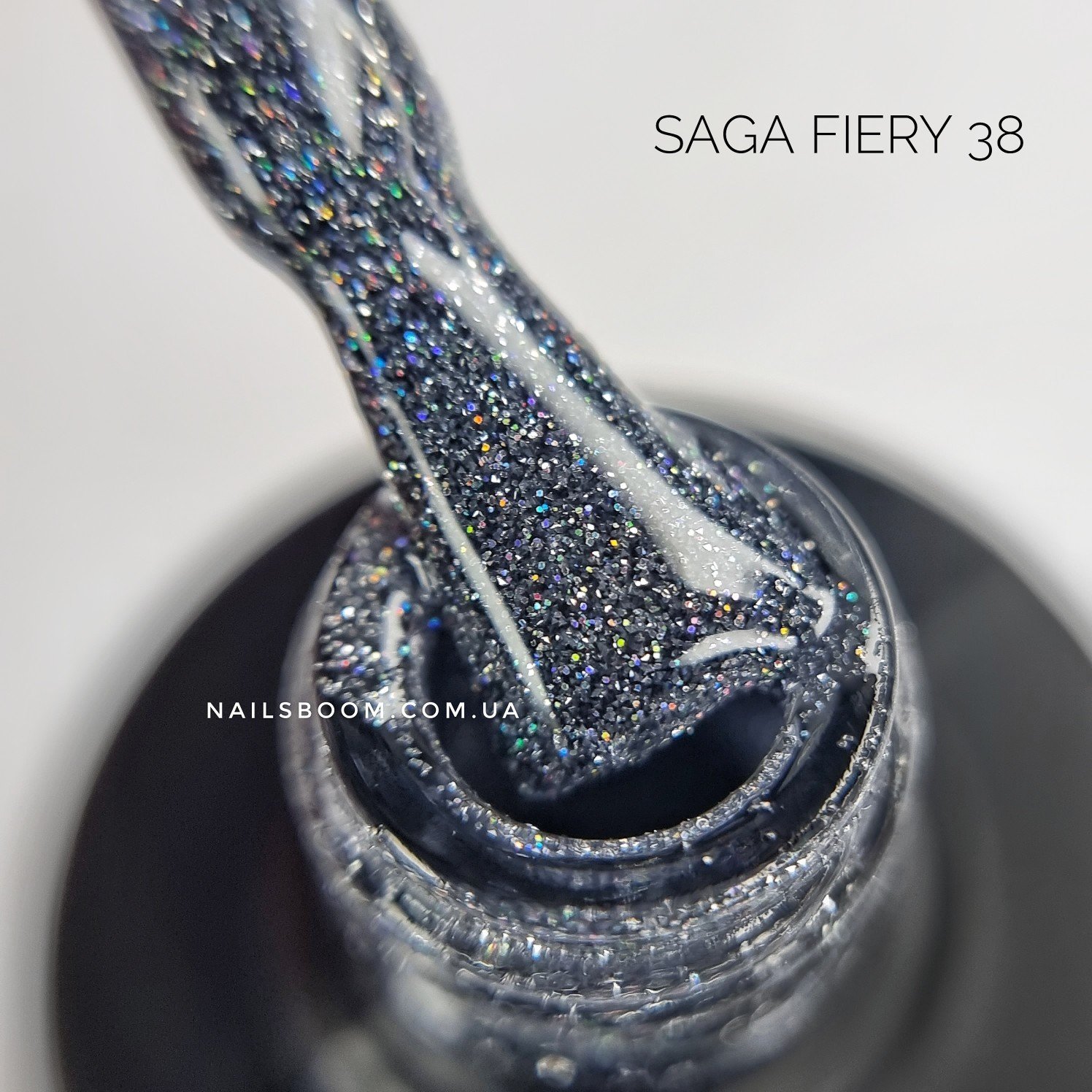 Світловідбиваючий гель-лак Saga Fiery 38, 9 мл
