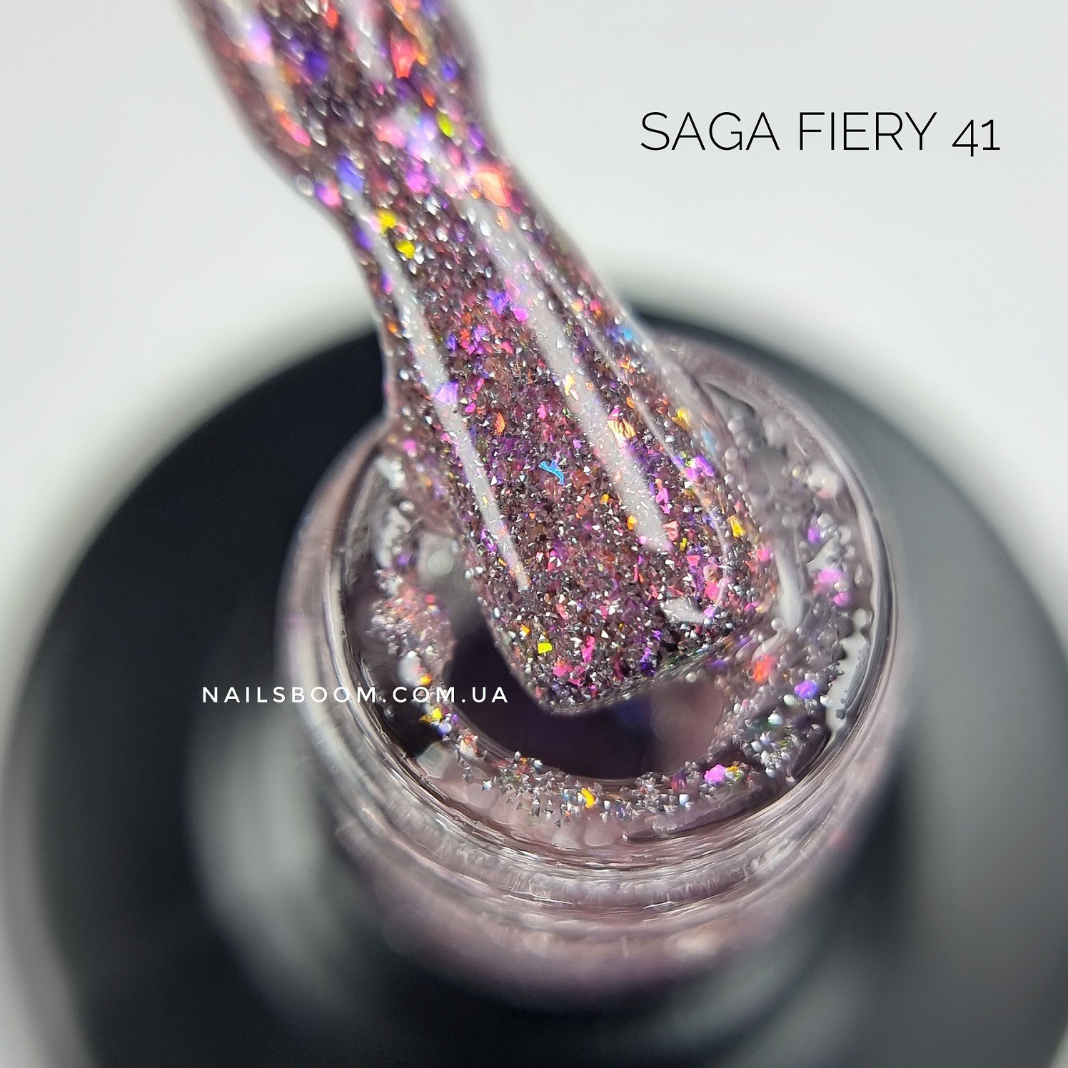 Світловідбиваючий гель-лак Saga Fiery 41, 10 мл